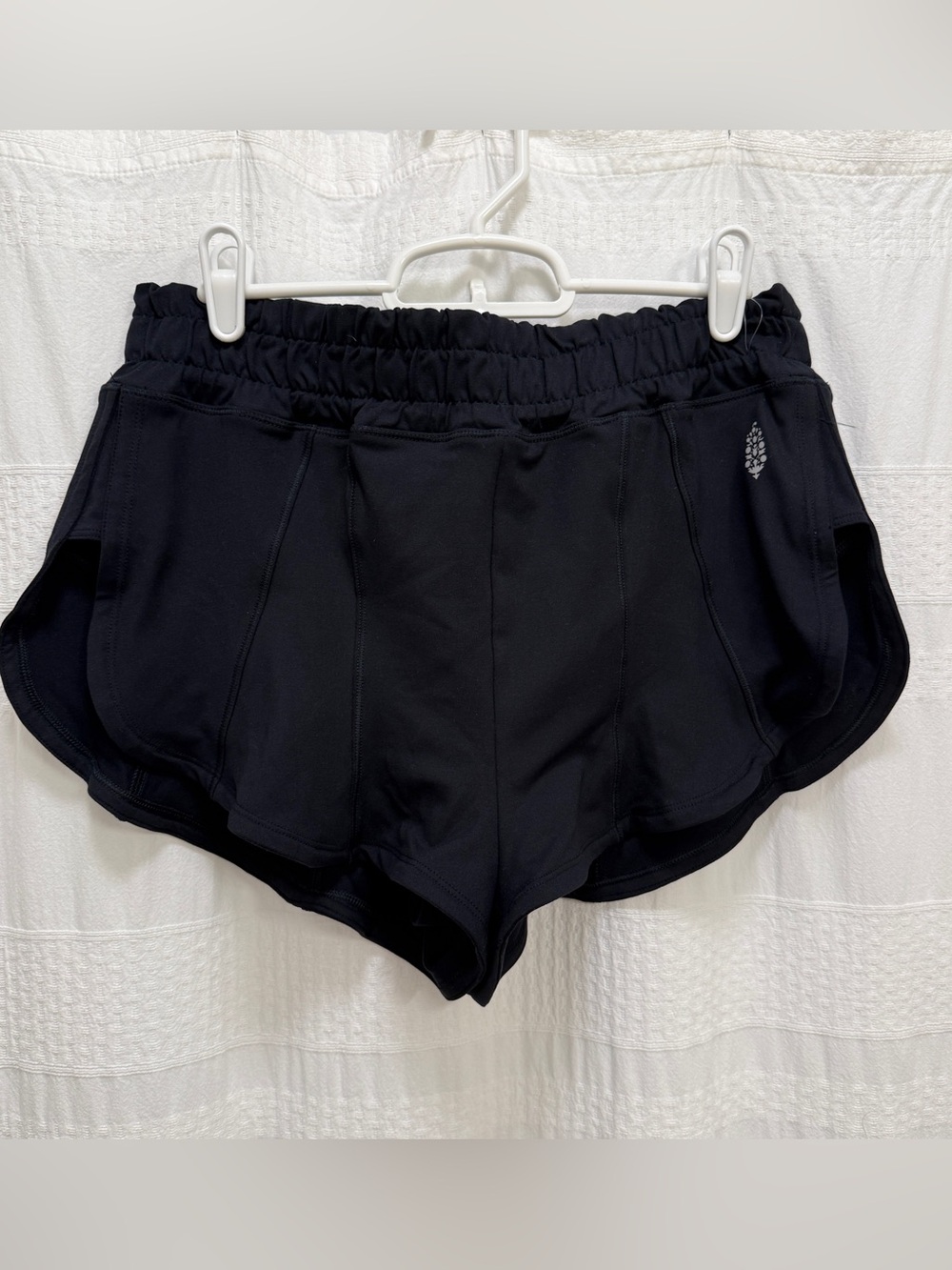 NWOT Free People Movement Shortie Short Briefs Black Womens Medium Pull On Yoga